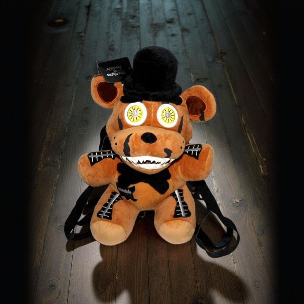 NWT Five Nights at Freddy's Nightmare Freddy Plush Backpack Sealed